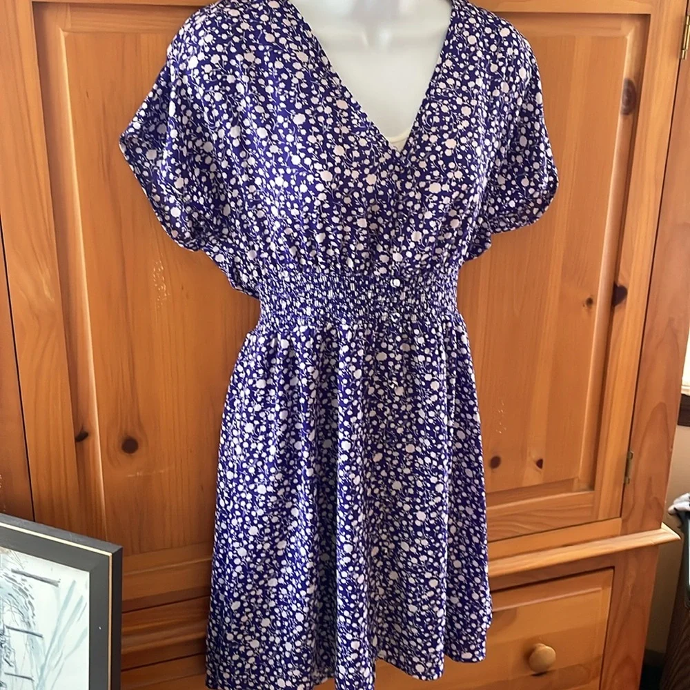 Royal Blue Floral Dress 💙 - Picture 11 of 16